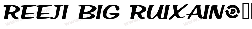 reeji big ruixain字体转换
